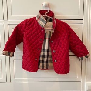 Burberry baby quilted jacket